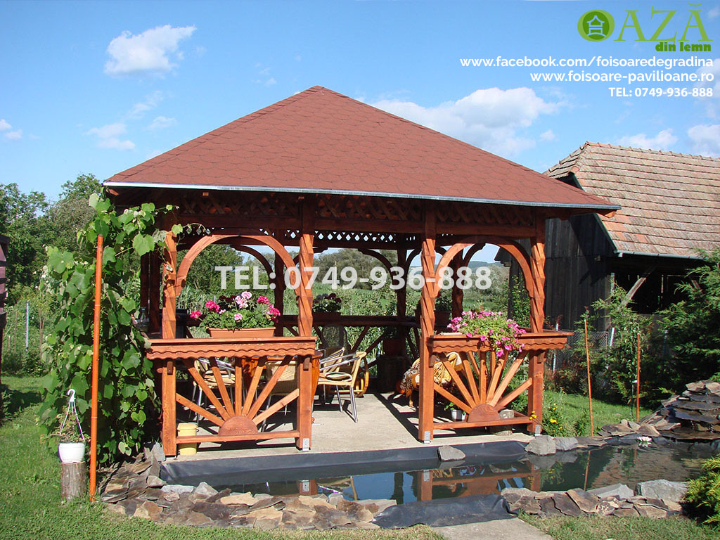 foisor dreptunghiular rustic din lemn foisor dreptunghiular rustic din lemn